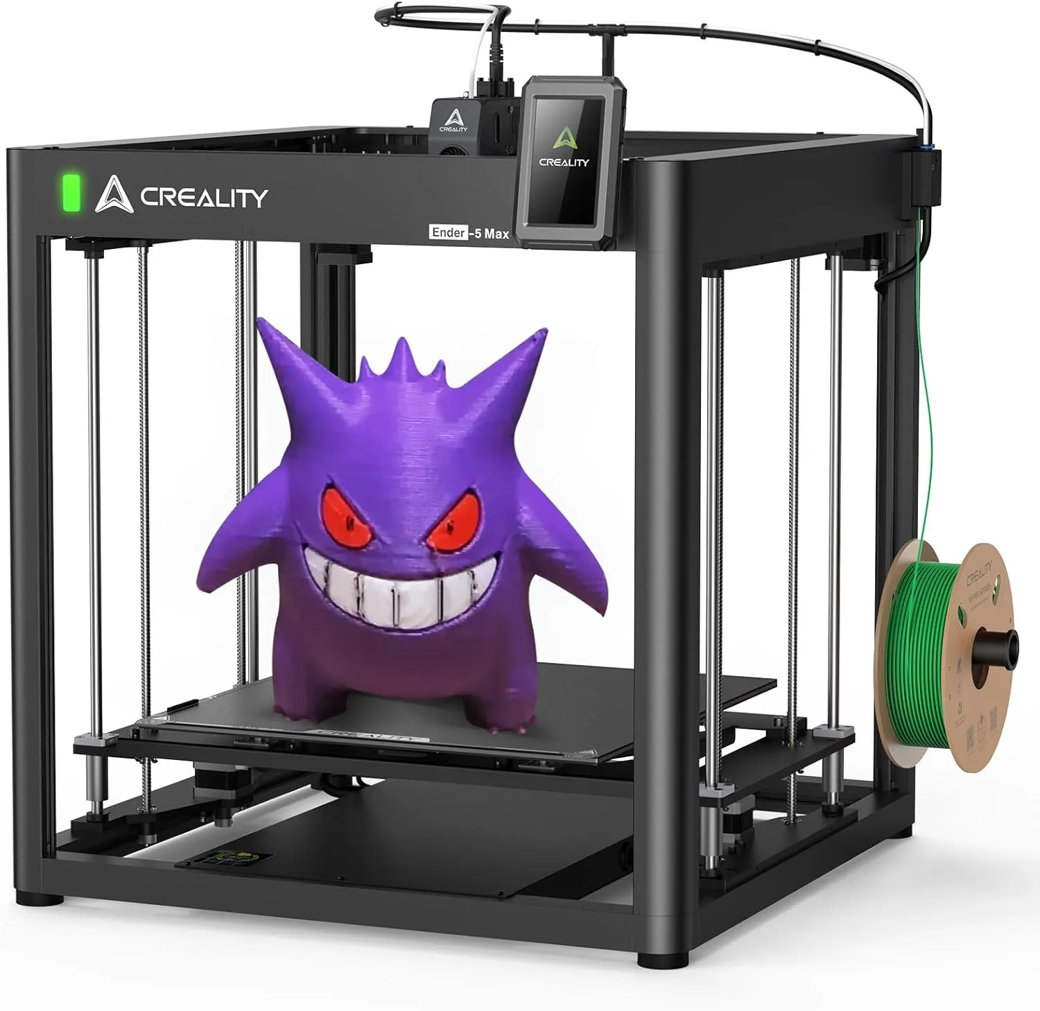 Creality Ender-5 Max 3D Printer, 400x400x400mm Large Build Volume, 700mm/s High-Speed Printing, 36-Point Auto Leveling, LAN Multi-Device Control, Professional FDM 3D Printing