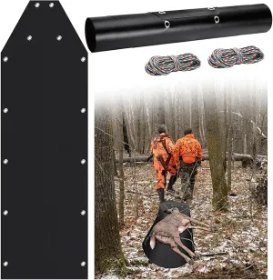 Deer Drag Sled, Thickened Multi Purpose Portable Tear Proof Snow Sledding Pad, Transport Easier, for Hauling Trophy Ice Fishing Supplies