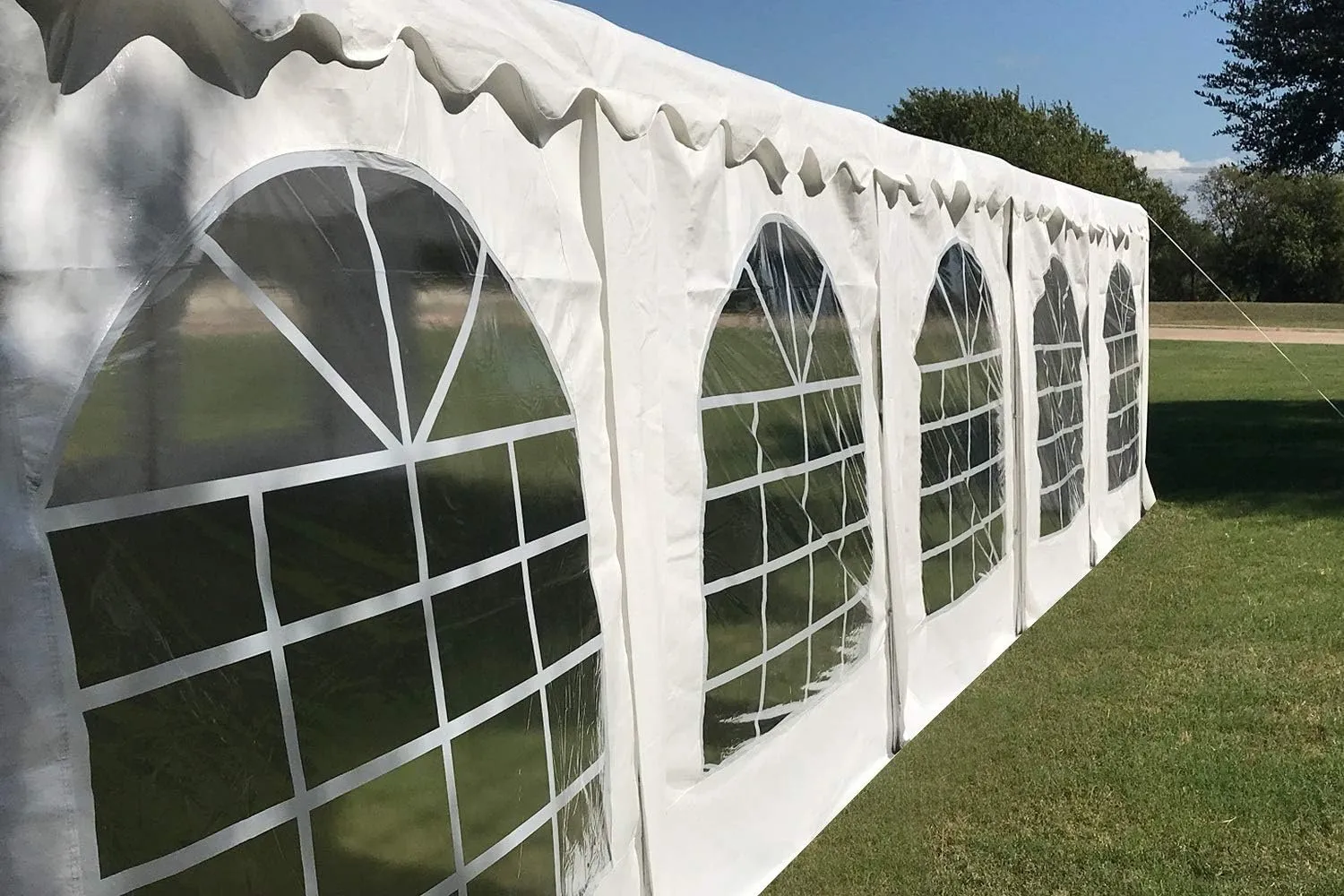 DELTA 32'x20' Budget PE Party Tent, Wedding Tent, Outdoor Event Canopy, Carpas para Fiestas with Waterproof Top