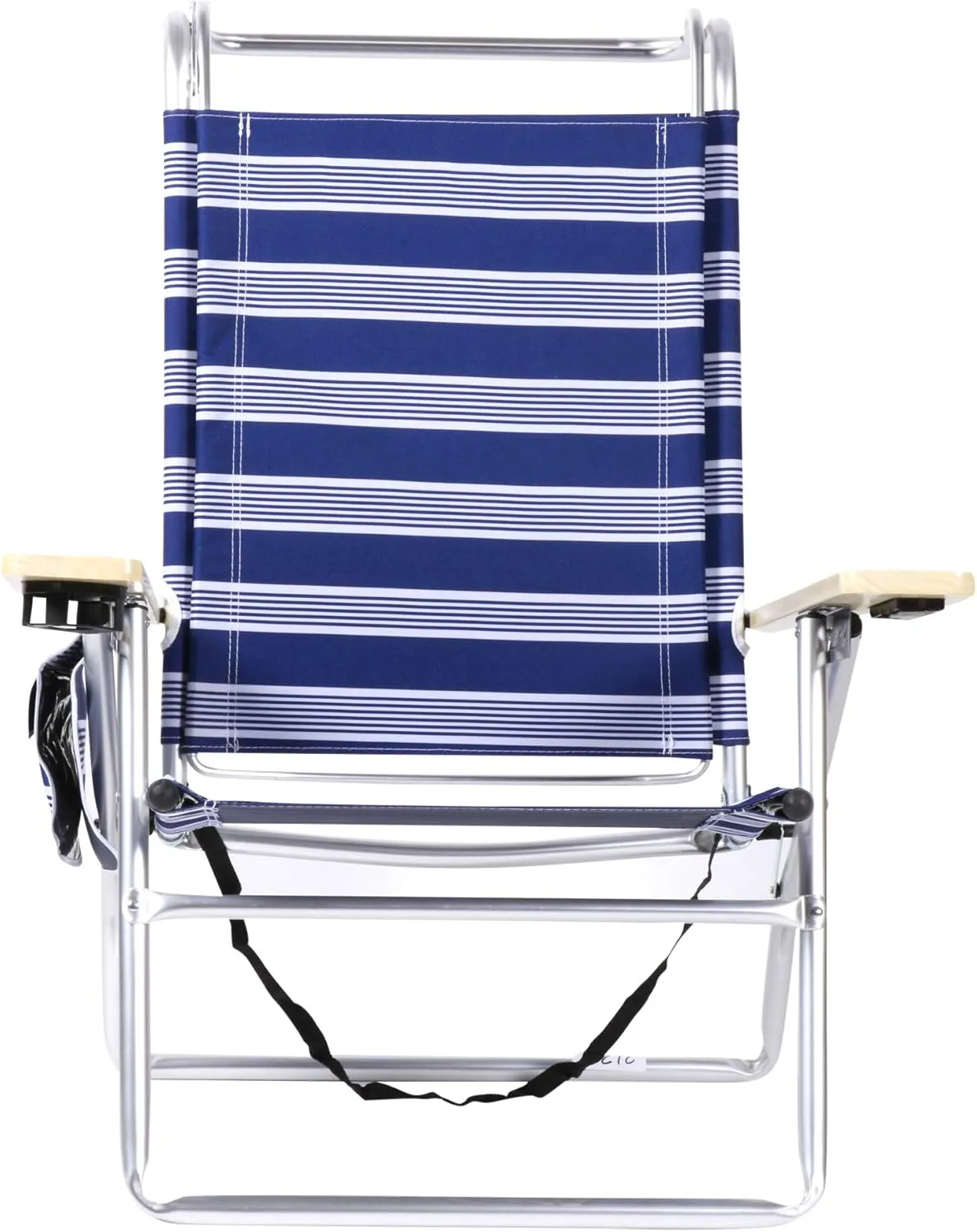 Deluxe 4 Reclining Positions Lightweight High Aluminum Beach Chair with Canopy Shade for Adults, Drink Holder, Storage Pouch