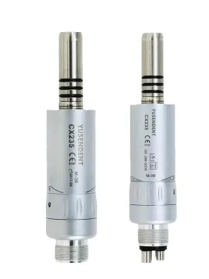 Dental Motor Internal Water，Jet Spray 2/4 Hole E Type Fits NSK KAVO，Dental Air Motor，Compatible, 1:1 External，Silver (CX235-3B M4)