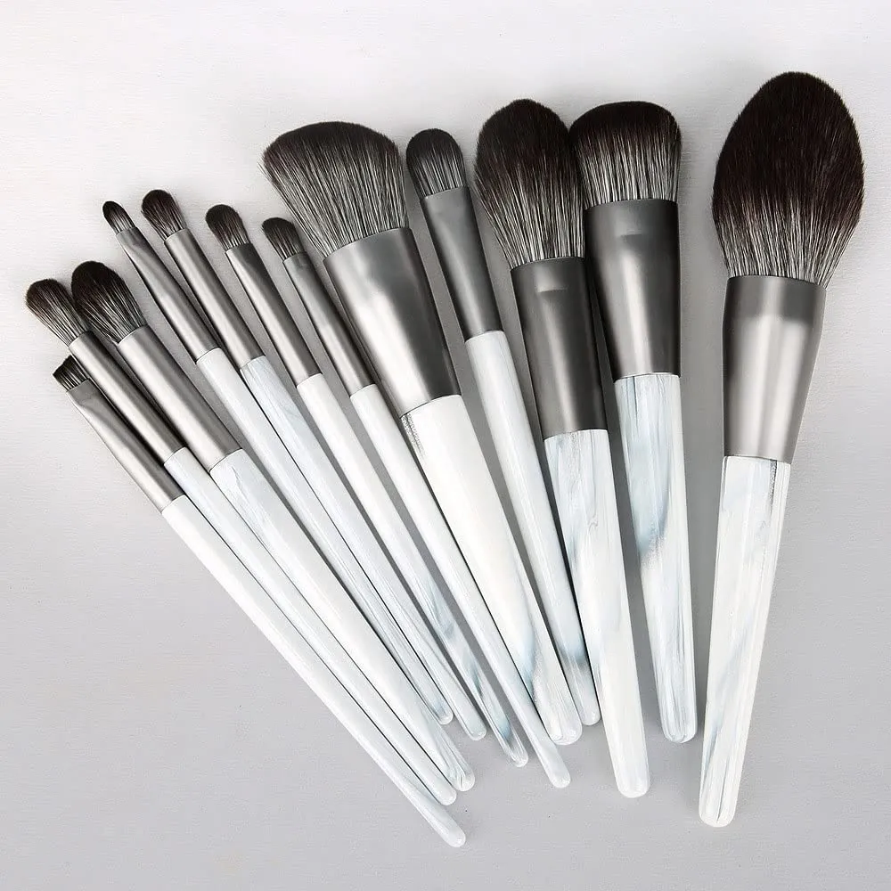DFHBFG 10 Makeup Brush Set Beauty Tools Wooden Handle Eyeshadow Brush Full Set Of Makeup Brushes(1,D)