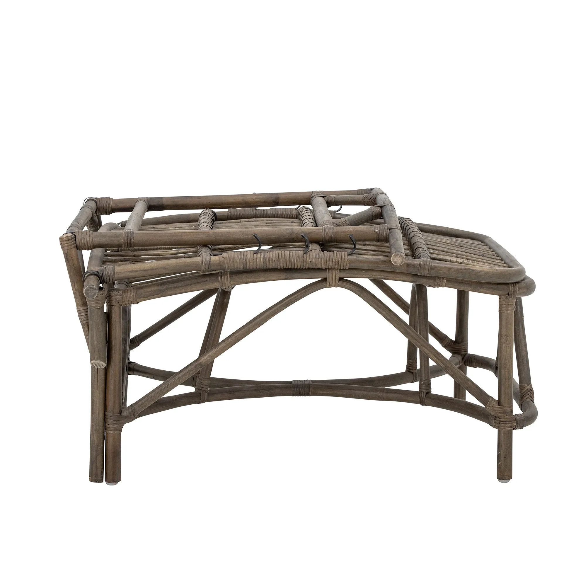Dione Deck Chair, Brown, Rattan