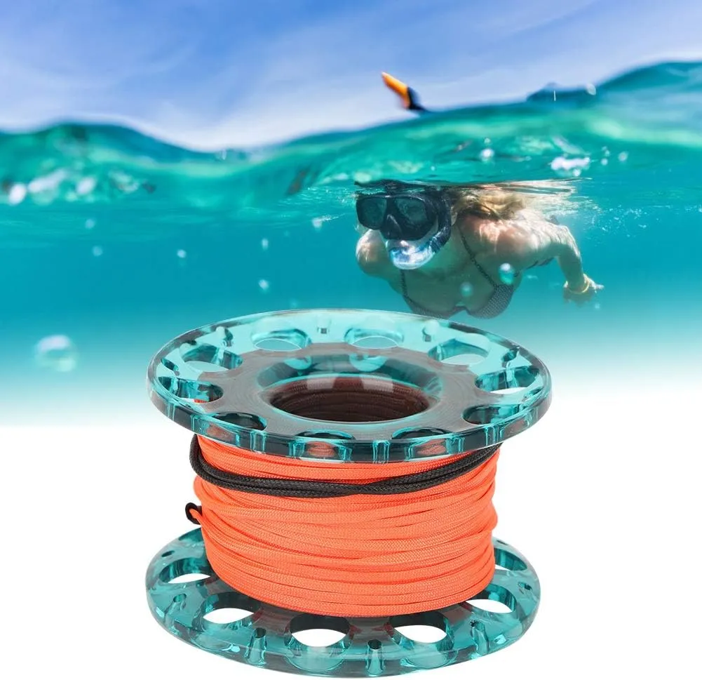 Diving Finger Spool, 30m 4 Colors Plastic Scuba Reel Diver Underwater Accessory for Wreck Diving