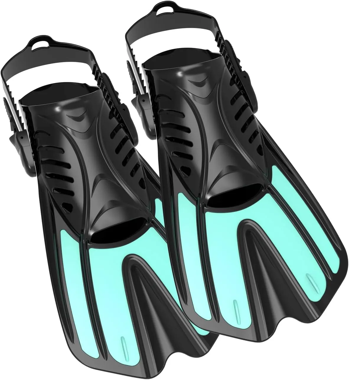 Diving fins Snorkeling Gear for Adults Snorkel fins ，Swim fins Open, Adjustable, Men, Women, Children, Swim Flippers