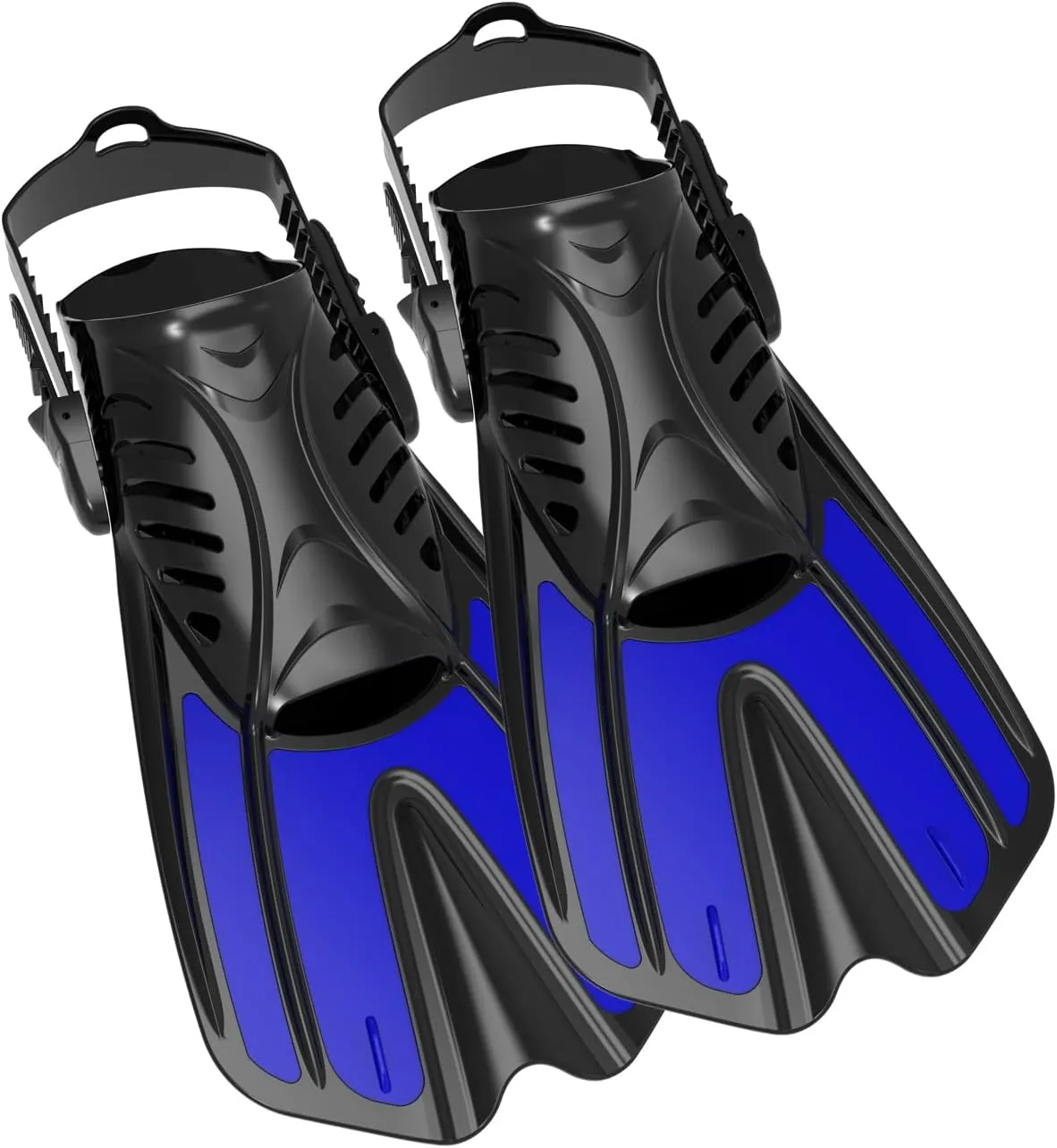 Diving fins Snorkeling Gear for Adults Snorkel fins ，Swim fins Open, Adjustable, Men, Women, Children, Swim Flippers