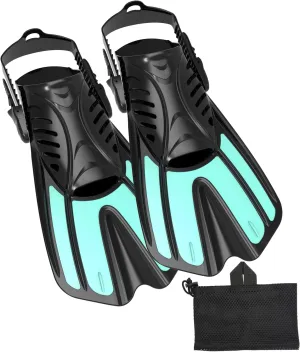 Diving fins Snorkeling Gear for Adults Snorkel fins ，Swim fins Open, Adjustable, Men, Women, Children, Swim Flippers