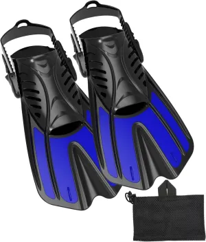 Diving fins Snorkeling Gear for Adults Snorkel fins ，Swim fins Open, Adjustable, Men, Women, Children, Swim Flippers