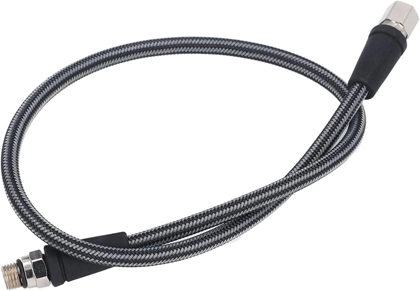 Diving High Pressure Regulator Hose,Carbon Fiber Woven,Flexible, Diving,Professional Hose,for All Diving Activities (65CM)