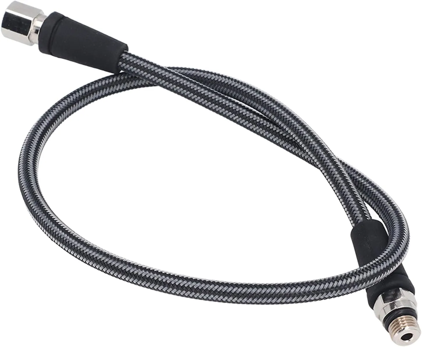 Diving High Pressure Regulator Hose,Carbon Fiber Woven,Flexible, Diving,Professional Hose,for All Diving Activities (65CM)