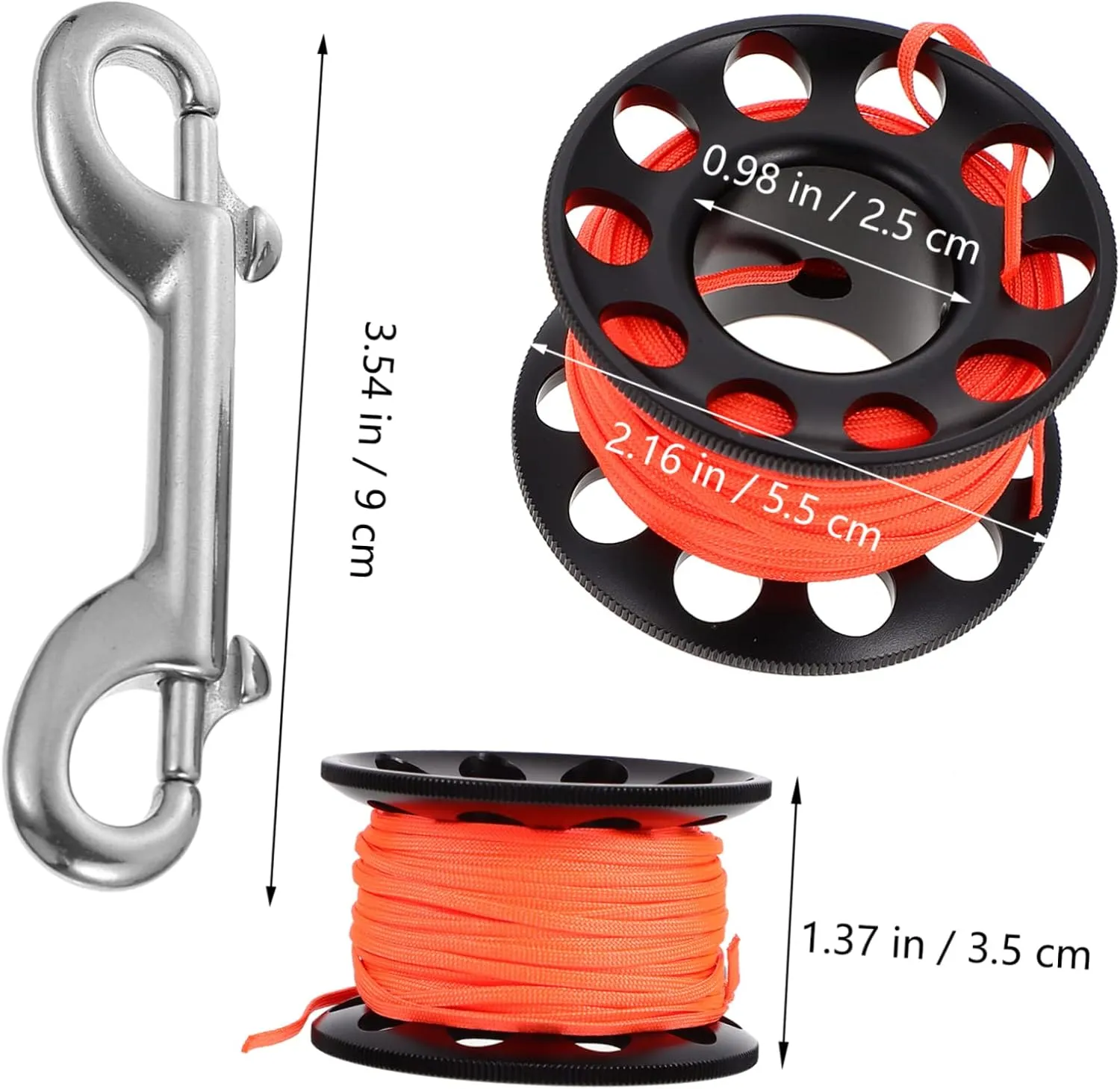 Diving Spool Diving Equipment Water Sports Cave Diving Gear Dive Reel Diving Tools Scuba Diving Swivel