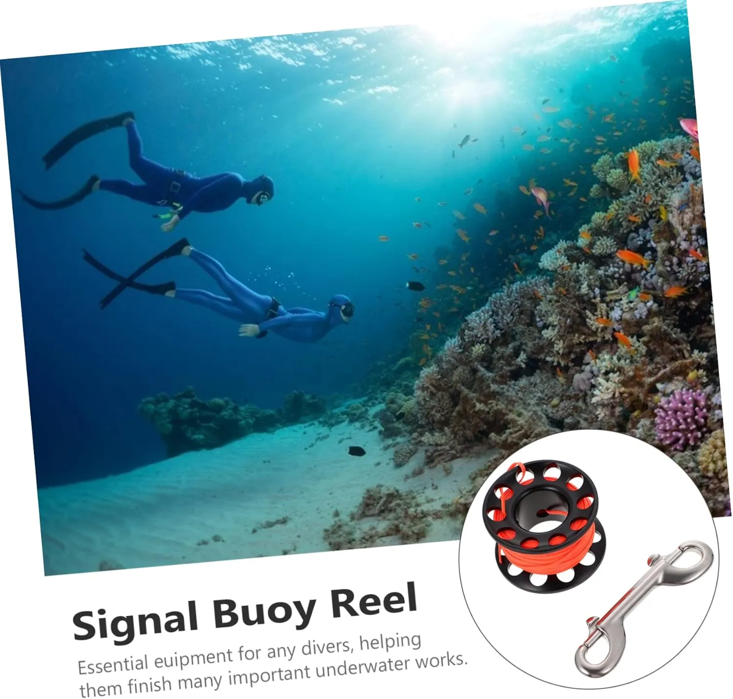 Diving Spool Diving Equipment Water Sports Cave Diving Gear Dive Reel Diving Tools Scuba Diving Swivel