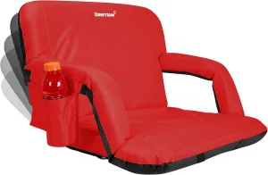 Driftsun Extra Wide Stadium Seats with Back Support - Deluxe Foldable Stadium Chairs for Bleachers - Folding Waterproof Sport Chair - Easy to Transport