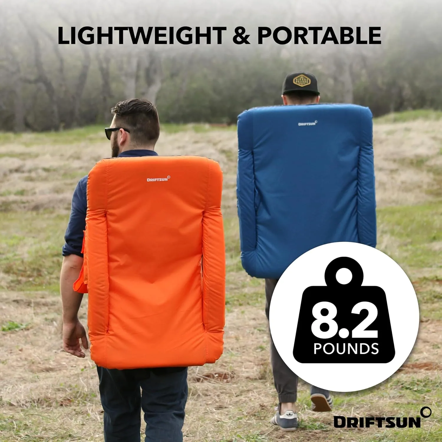 Driftsun Extra Wide Stadium Seats with Back Support - Deluxe Foldable Stadium Chairs for Bleachers - Folding Waterproof Sport Chair - Easy to Transport