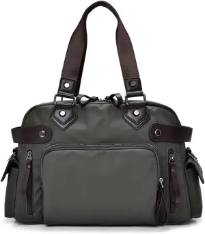 Duffle Bag Men's Business Casual Luggage Bag Trip Shoulder Crossbody Bag for Travel, Workout(Green)