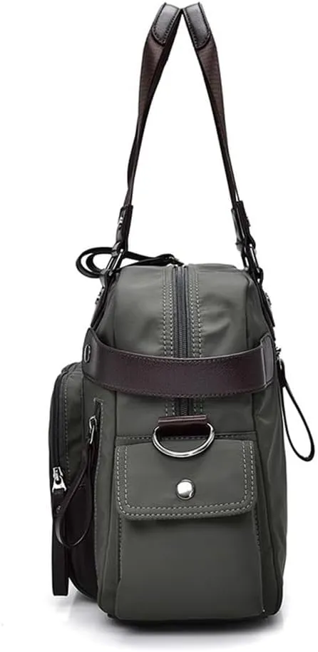 Duffle Bag Men's Business Casual Luggage Bag Trip Shoulder Crossbody Bag for Travel, Workout(Green)