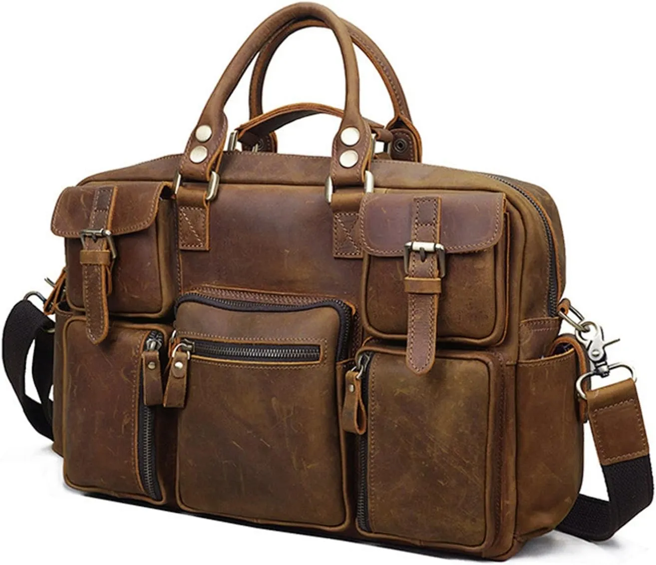 Duffle Bag Men's Handbag Vintage Bag Large Capacity Travel Bag for Travel, Workout