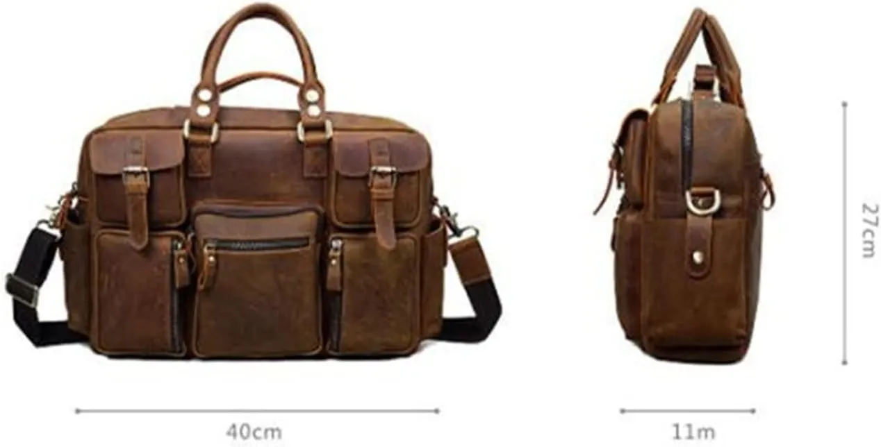 Duffle Bag Men's Handbag Vintage Bag Large Capacity Travel Bag for Travel, Workout