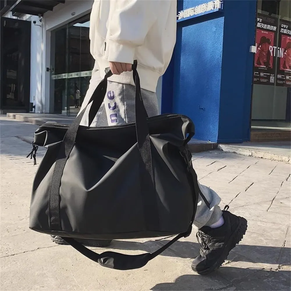 Duffle Bag Short Distance Business Trip Travel Men's Handbag Travel Luggage Bag for Travel, Workout(Black)