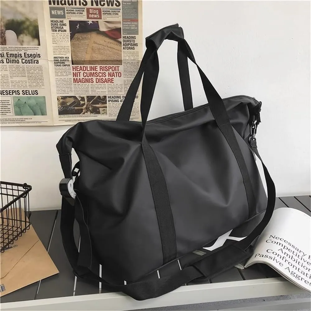 Duffle Bag Short Distance Business Trip Travel Men's Handbag Travel Luggage Bag for Travel, Workout(Black)