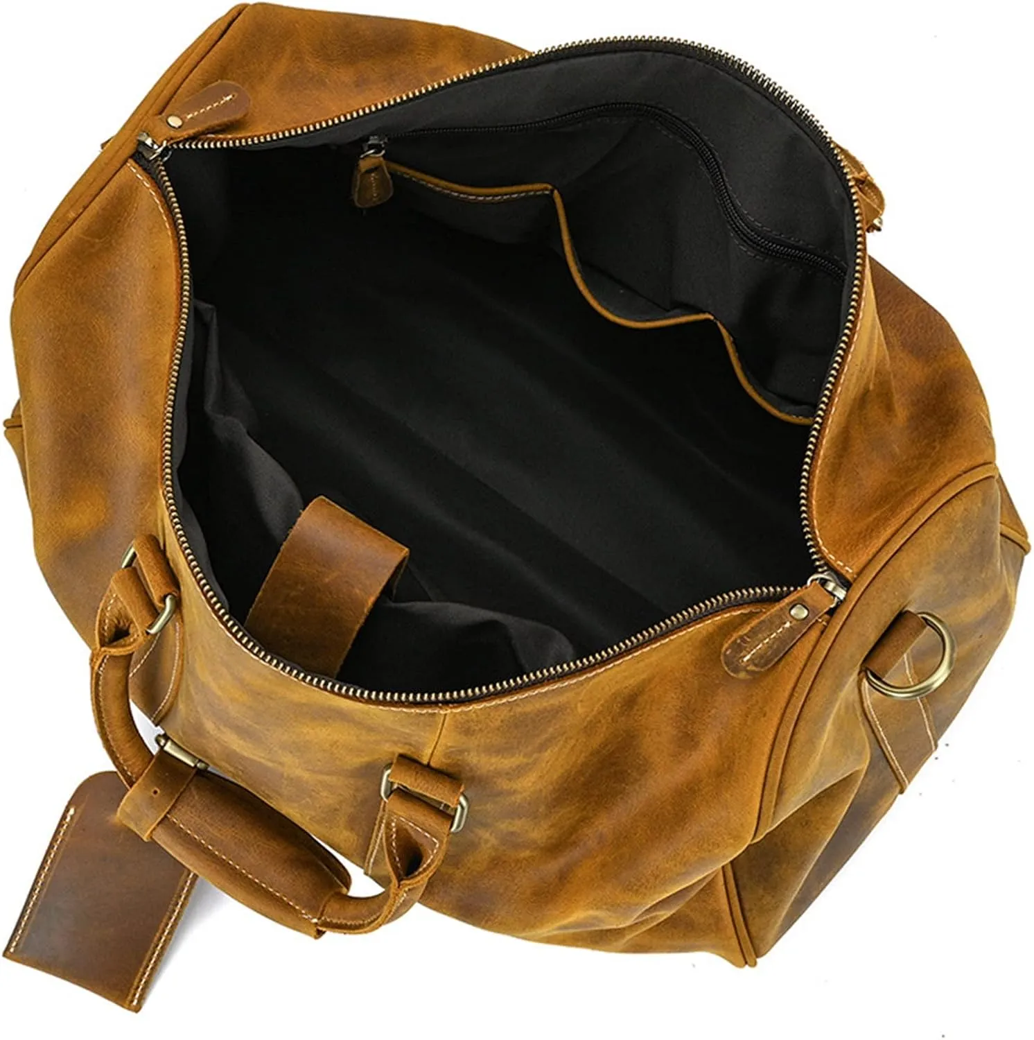 Duffle Bag Vintage Large Travel Duffle Bag Leather Weekend Bag for Travel, Workout