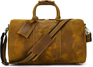 Duffle Bag Vintage Large Travel Duffle Bag Leather Weekend Bag for Travel, Workout