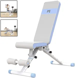 Dumbbell Bench Bird Bench Press Chair Sit-up Chair Home Fitness Equipment Multifunctional Foldable Equipment Abdominal Muscle Plate Weight Loss Artifact (Grey 129 * 46 * 117cm)