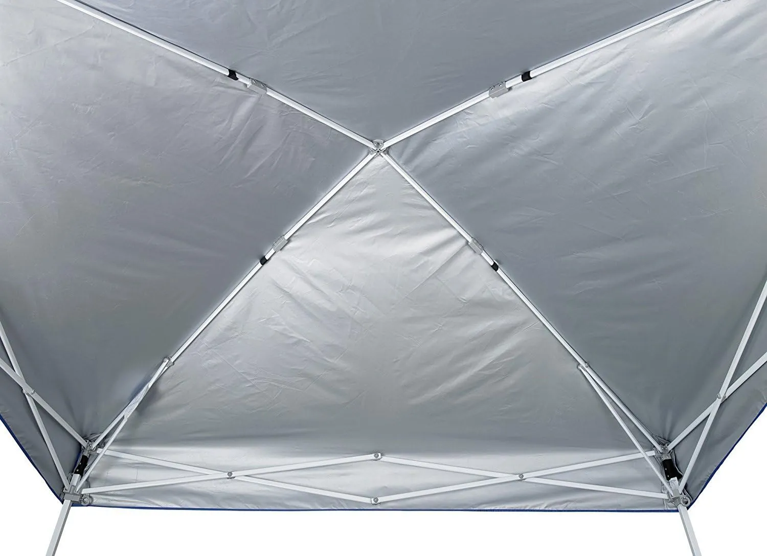 E-Z UP Sierra II Instant Pop Up Outdoor Canopy 10' x 10', Roller Bag and 4 Piece Spike Set, Royal Blue
