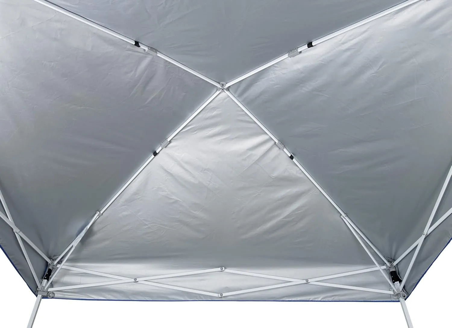E-Z UP Sierra Instant Shelter Canopy, Angled Leg 12' x 12', Lightweight, White Powder-Coated Steel Frame and Clear Span Ceiling, Royal Blue
