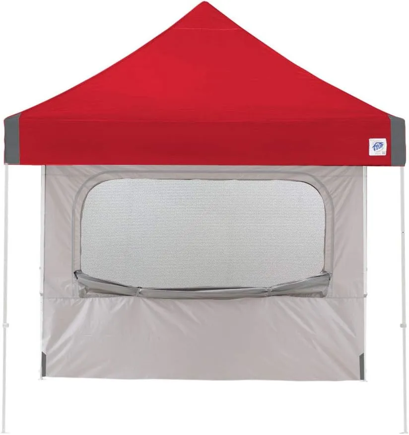 E-Z UP Single Sidewall with Screened Window, Fits 10' Straight Leg, Truss Clip Attachment, Punch