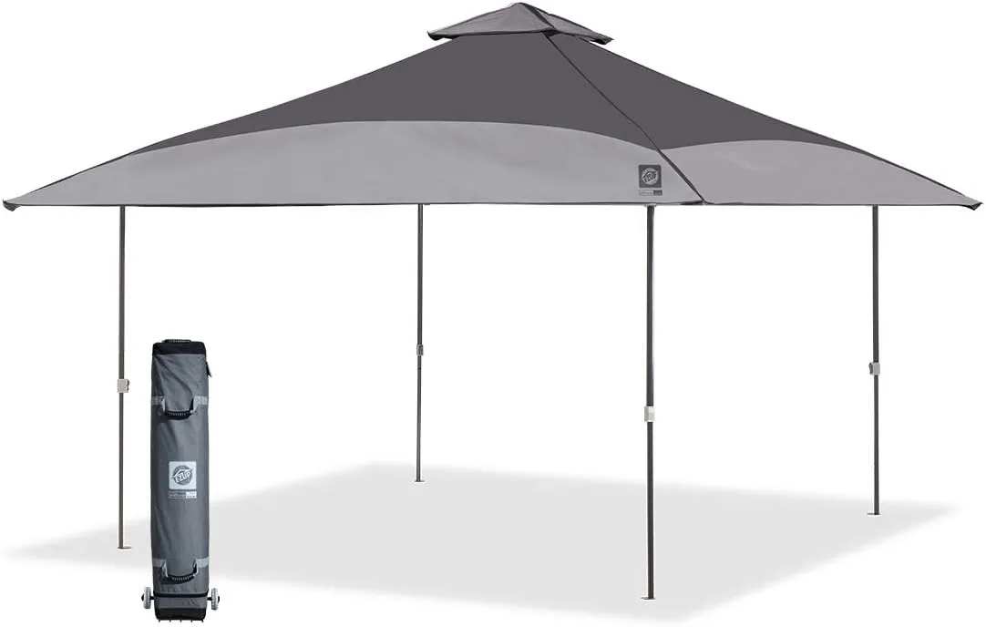 E-Z UP Spectator Instant Shelter Canopy, 13' x 13' with 169 sq ft of Shade, Vented Roof, Gray Dual Tone