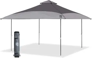 E-Z UP Spectator Instant Shelter Canopy, 13' x 13' with 169 sq ft of Shade, Vented Roof, Gray Dual Tone