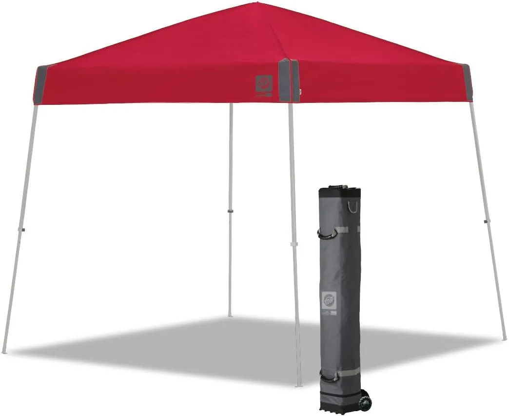 E-Z UP Sprint Instant Shelter Canopy, 12' x 12', Wide-Trax Roller Bag and Clear Span Center, Punch
