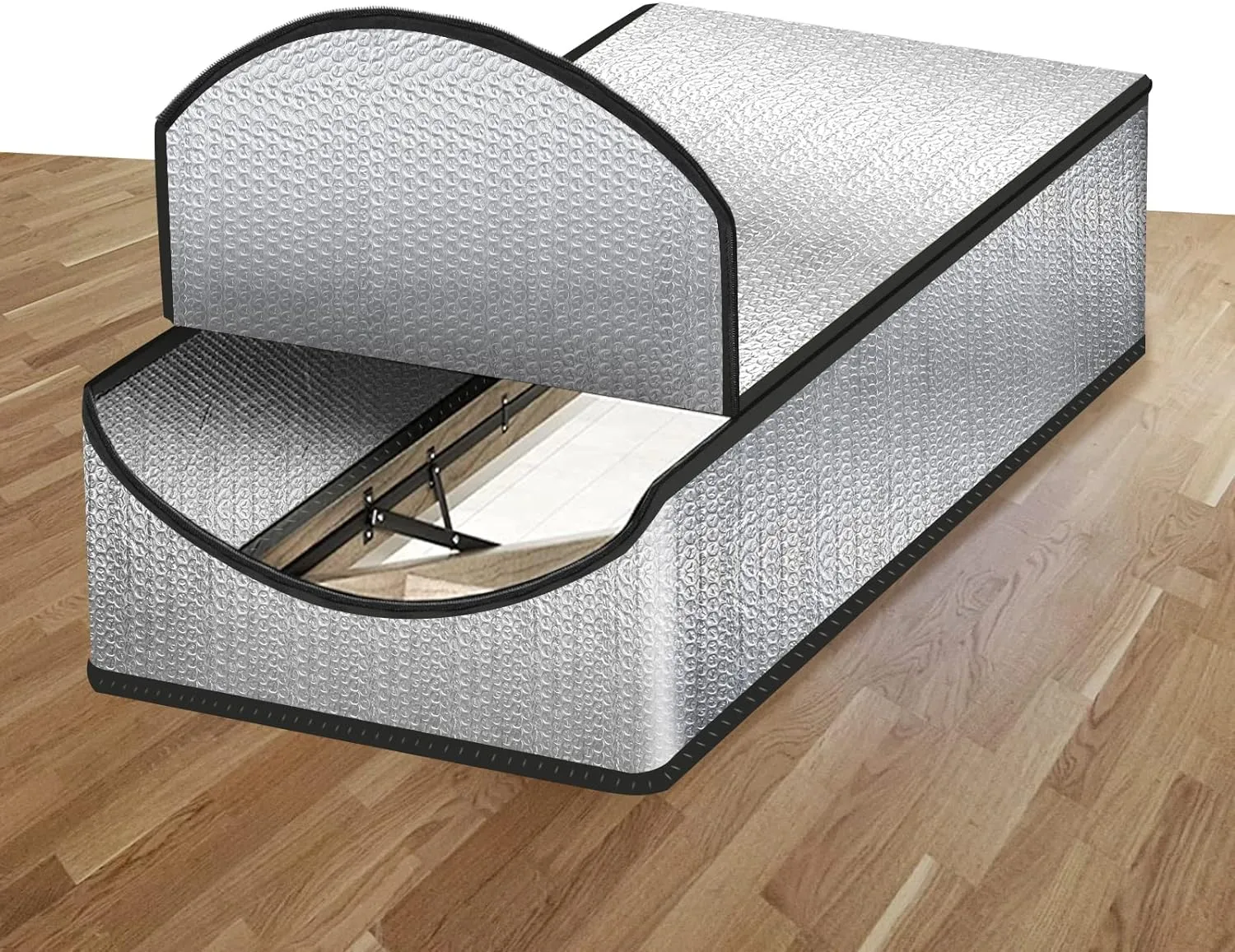 Eapele Attic Stairs Insulation Cover Tent Premium Energy Saving, 25”x54”x11” for Pull Down Stairs, Double Bubble Reflective Radiant Barrier Reflects 95% of Radiant Heat