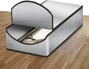Eapele Attic Stairs Insulation Cover Tent Premium Energy Saving, 25”x54”x11” for Pull Down Stairs, Double Bubble Reflective Radiant Barrier Reflects 95% of Radiant Heat