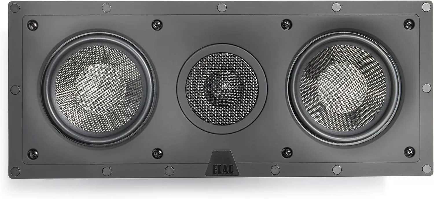 Elac - Debut IW-DC51-W Custom in-Wall Center Channel Speaker (Ea), Black
