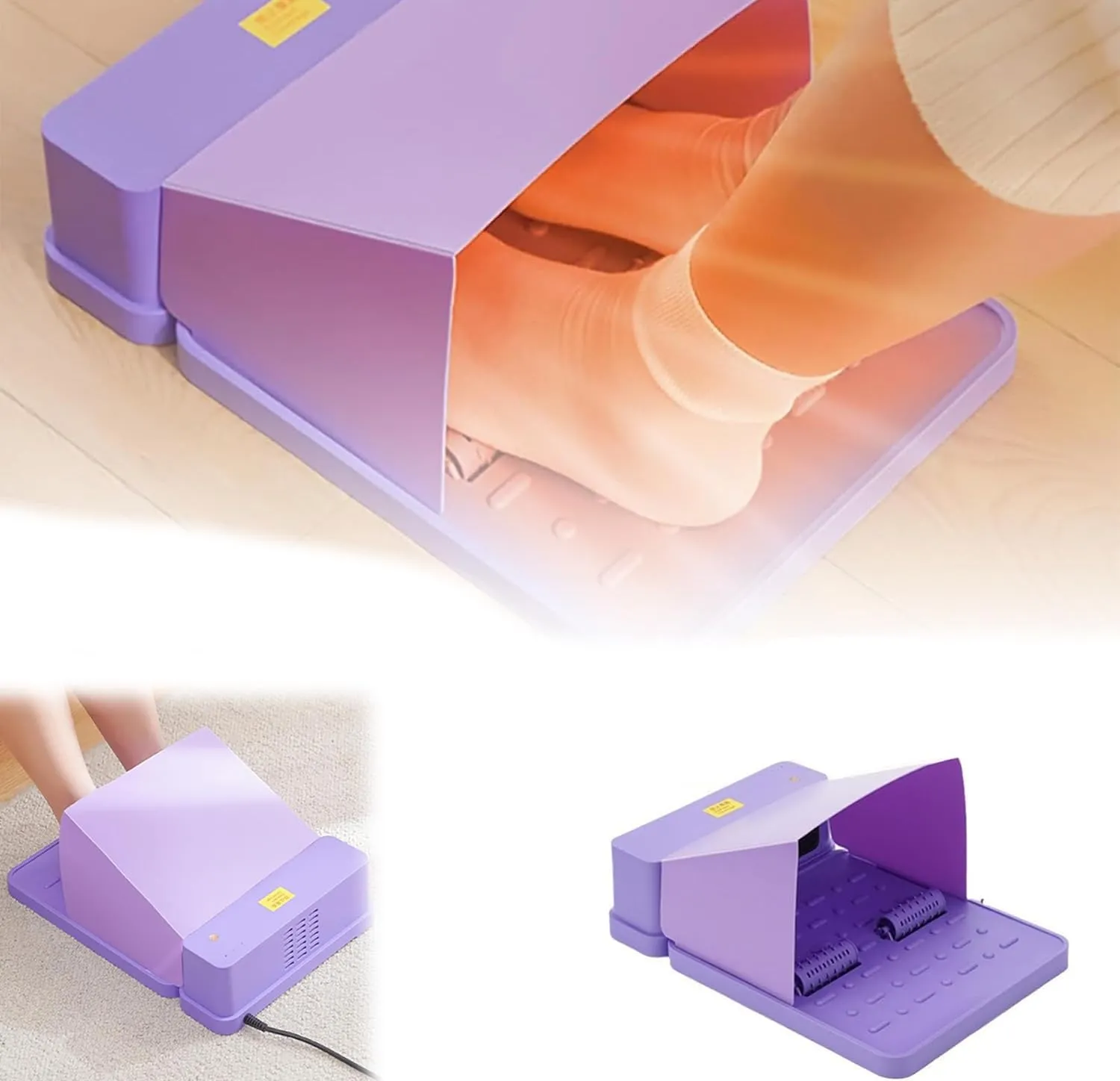 Electric Foot Warmer, Portable Under Desk Heater for Home & Office, 2 in 1 Removable Foot and Hand Warmer for Women & Men, Compact Foot and Hand Warmer for Winter Xmas Gifts