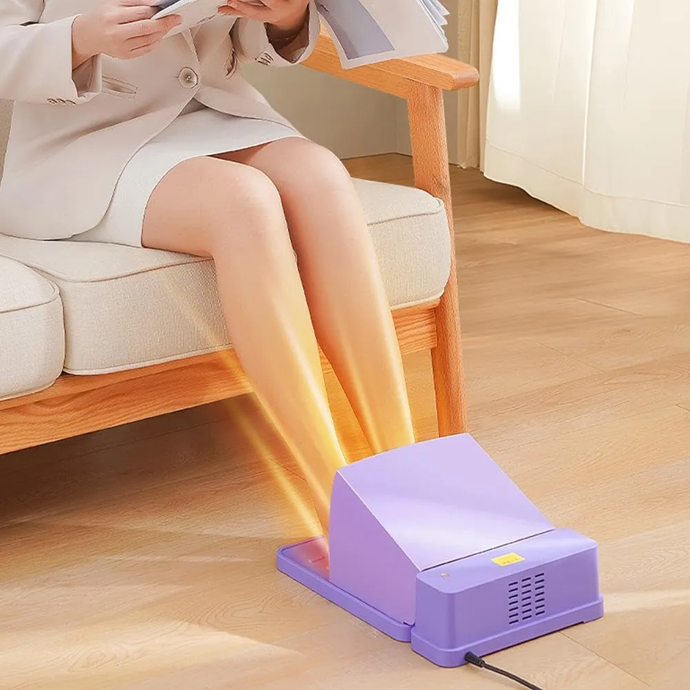 Electric Foot Warmer, Portable Under Desk Heater for Home & Office, 2 in 1 Removable Foot and Hand Warmer for Women & Men, Compact Foot and Hand Warmer for Winter Xmas Gifts
