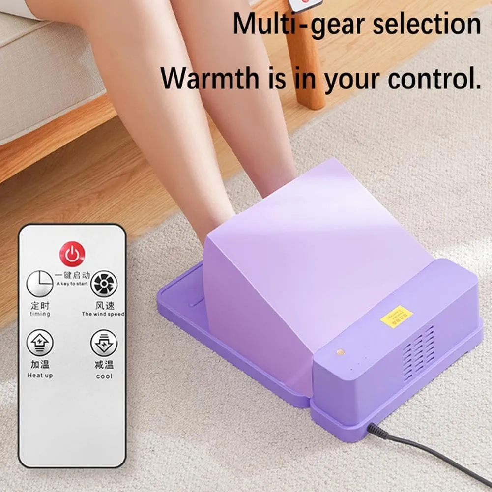 Electric Foot Warmer, Portable Under Desk Heater for Home & Office, 2 in 1 Removable Foot and Hand Warmer for Women & Men, Compact Foot and Hand Warmer for Winter Xmas Gifts