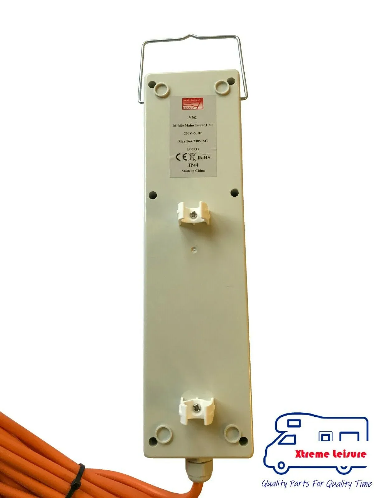 Electric Hook Up For Camping With Rcd & Mcd Campsite Approved Waterproof Unit