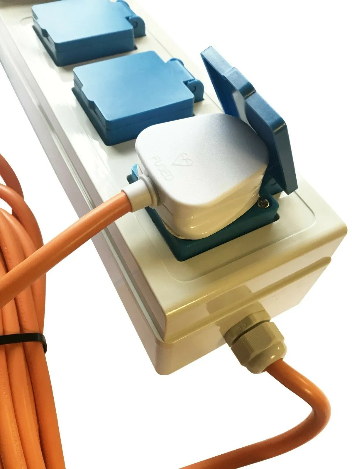 Electric Hook Up For Camping With Rcd & Mcd Campsite Approved Waterproof Unit