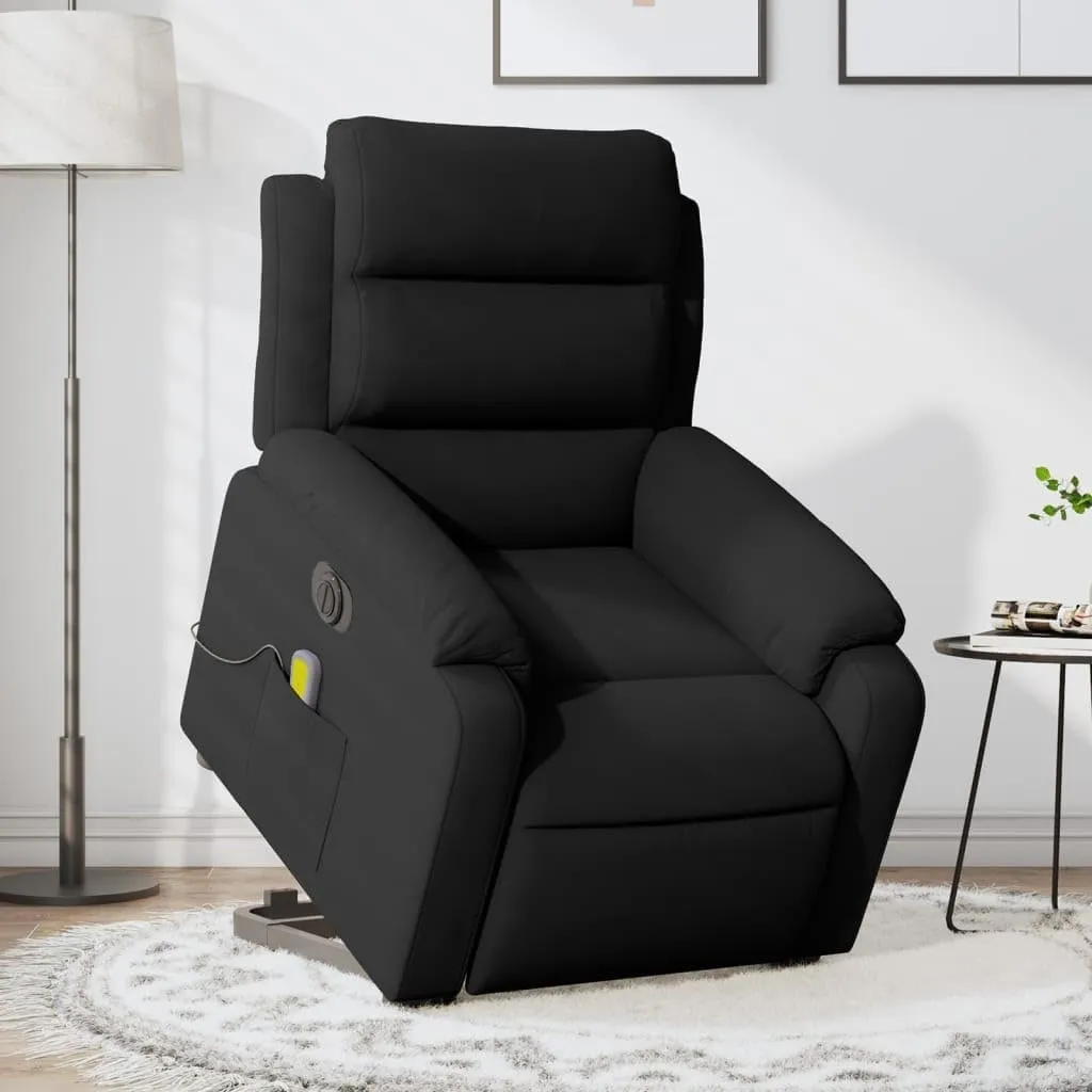 Electric Stand up Massage Recliner Chair Black VelvetLounge Chair Comfy Chair Living Room Chair Suitable for Decks, Living Rooms, and patios.