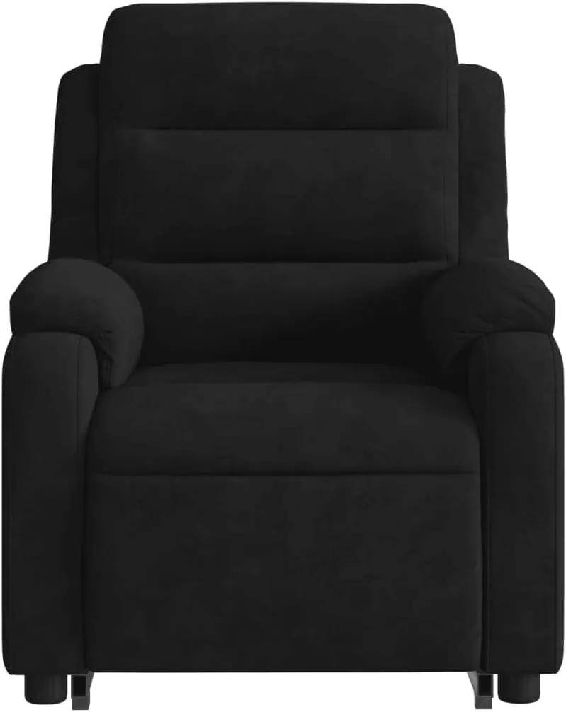 Electric Stand up Massage Recliner Chair Black VelvetLounge Chair Comfy Chair Living Room Chair Suitable for Decks, Living Rooms, and patios.