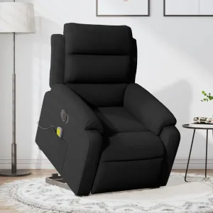Electric Stand up Massage Recliner Chair Black VelvetLounge Chair Comfy Chair Living Room Chair Suitable for Decks, Living Rooms, and patios.
