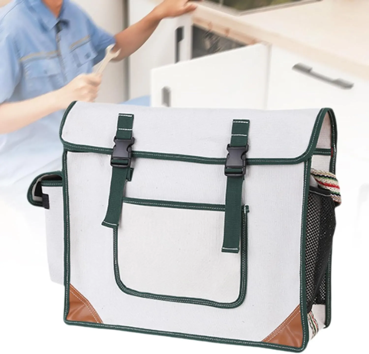 Electrician Tool Bag Tools Shoulder Bag Cross Body Gear Bag for Office Use Various Tools
