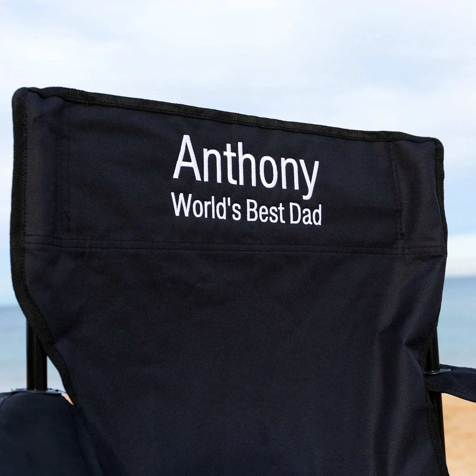 Embroidered Father's Day Camping Chair