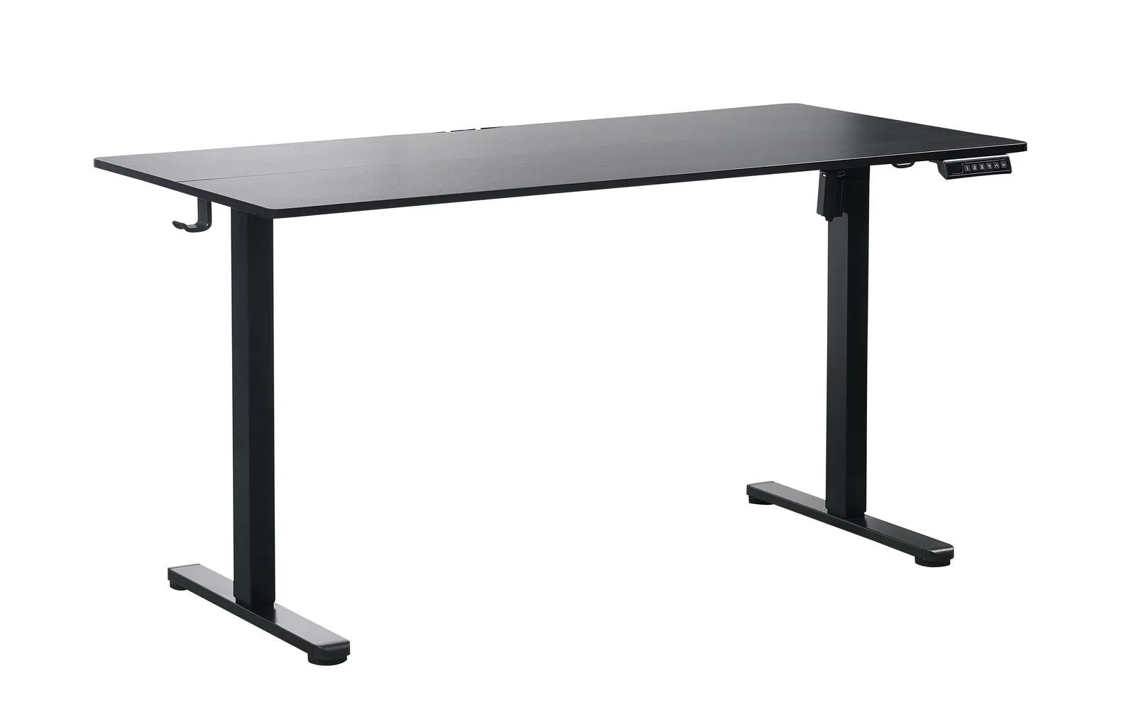 Ergonomic Kids Study Chair & Adjustable Electric Standing Desk Set – Blue Chair & Black Desk