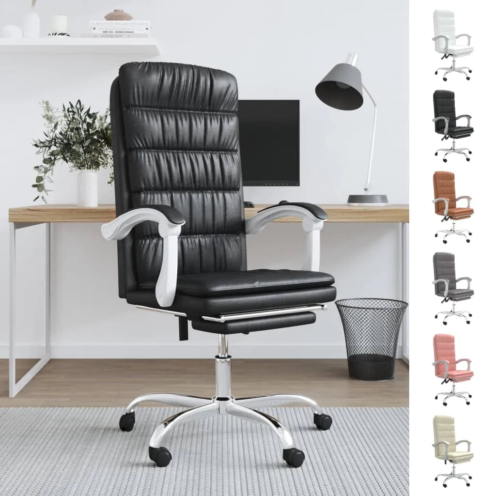 Ergonomic Office Chair Reclining Office Executive Chair Faux Leather