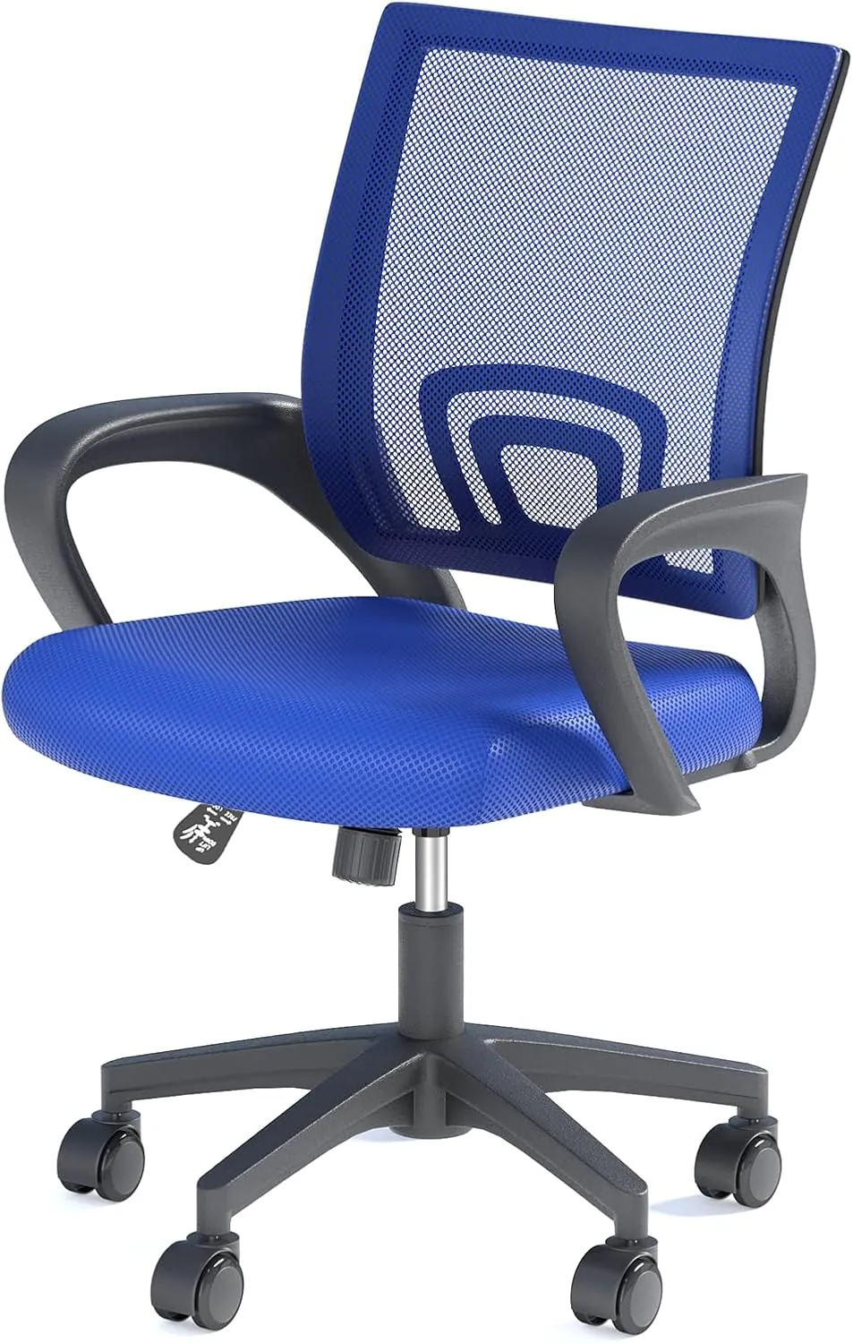 Ergonomic Office Chair with Lumbar Support, Adjustable Height Swivel Mesh Computer Desk Chair with Rolling Wheels for Home, Office and Gaming, Navy Blue