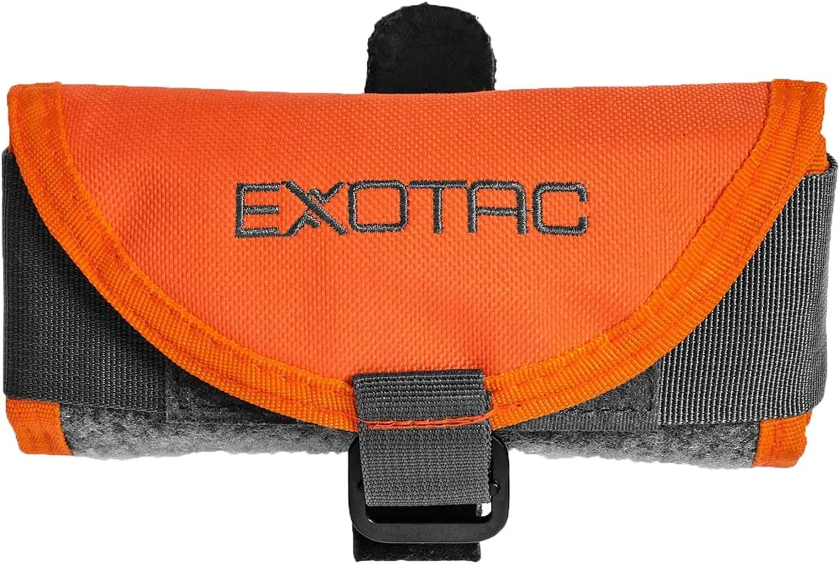 Exotac toolROLL Compact Carry Tool Storage Solution for Fire-Starting Gear, Knives, and Multi-Tools with Five Quick Access Elastic Mesh Slip Pockets and Hook and Loop Closure